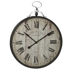 Rustic Wooden Clock from Domayne $299